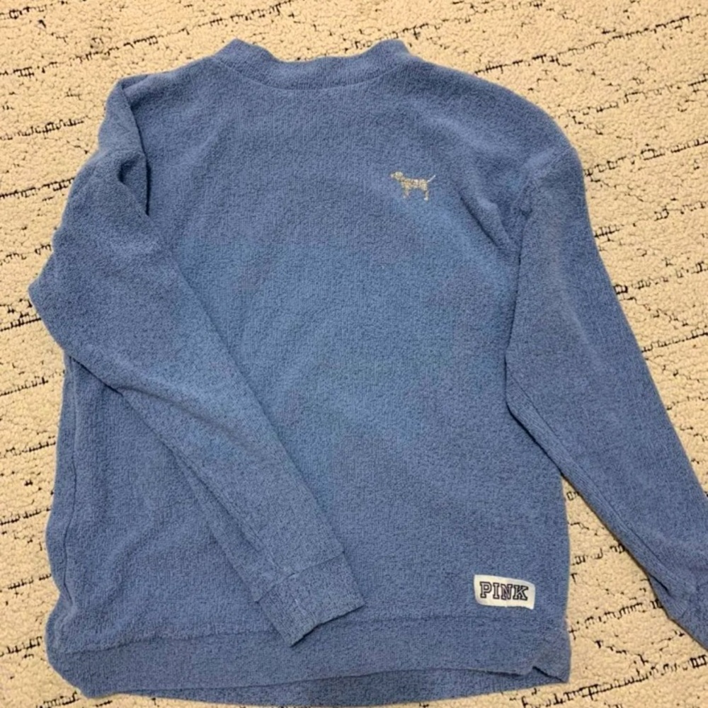 PINK vs blue sweatshirt